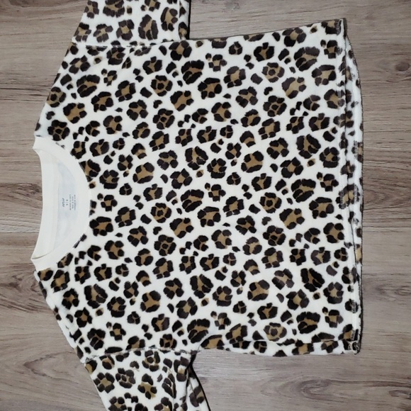 Aerie Lounge Super Soft Plush Leopard Print Sweater - Picture 1 of 9